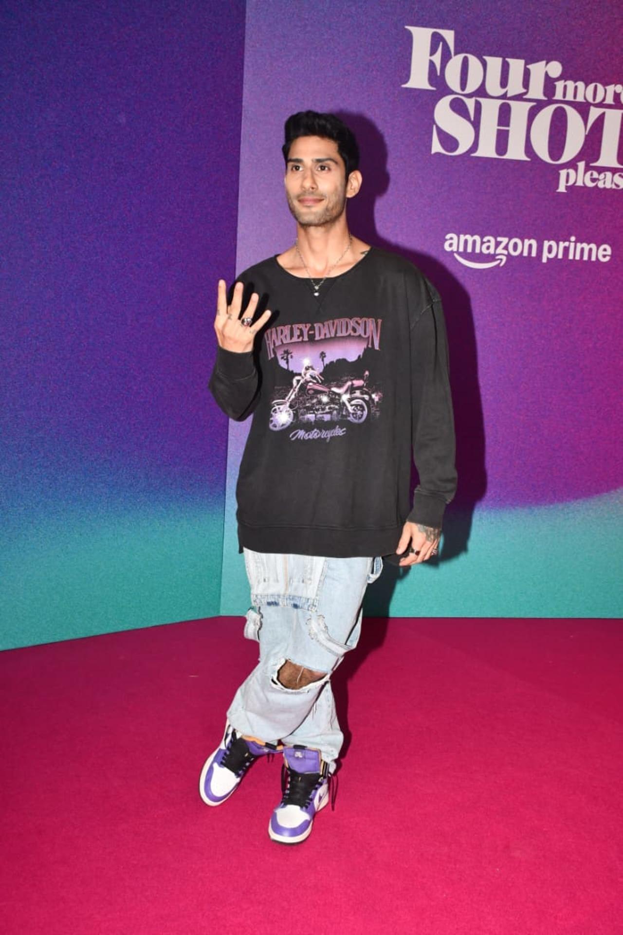 Prateik Babbar was also seen attending the event for his upcoming show Four More Shots Please! Season 4.